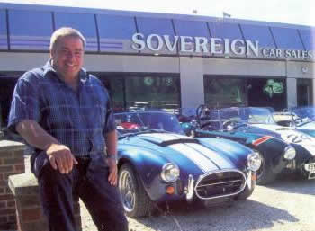 Larry Webb : Outside the Sovereign Cars Showroom